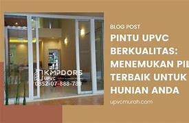 Jasa Pembuatan Pintu Upvc